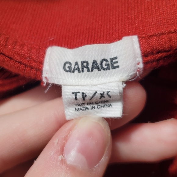 2/$20 | GARAGE Ribbed Short Sleeve Zipper Polo - Picture 5 of 6